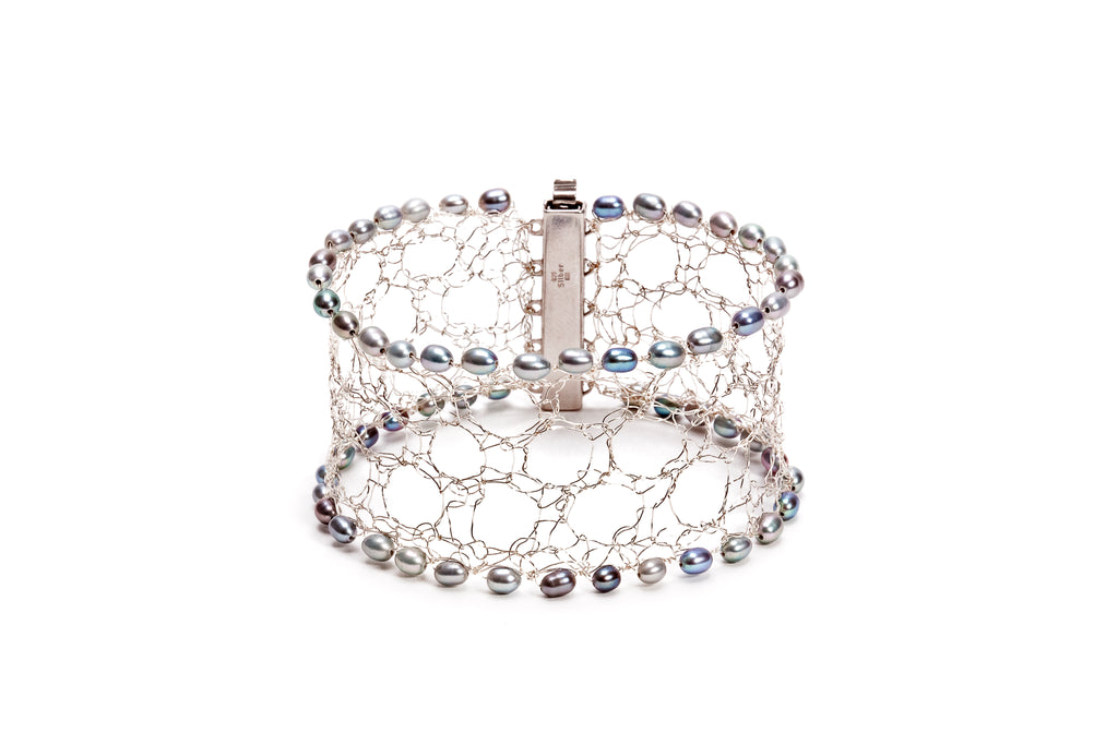 Knit Silver Lace Wire Bracelet Workshop -  Sunday 8th December 10 - 5pm Lerwick